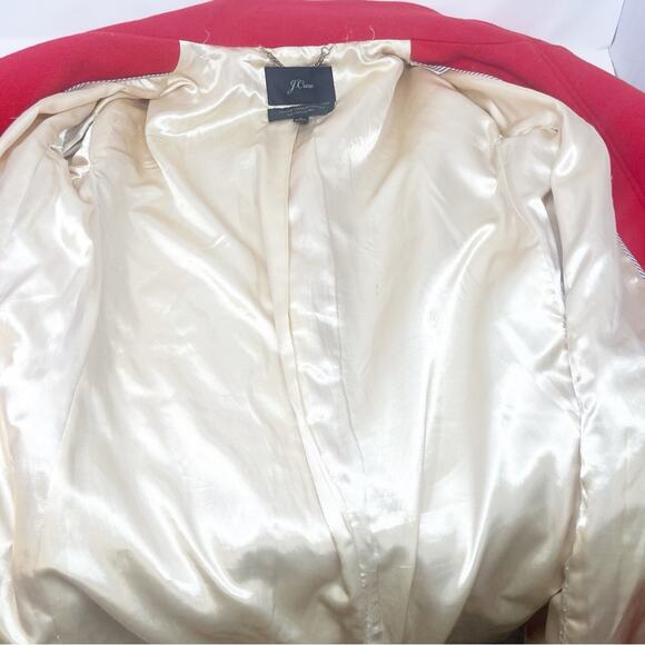 J. Crew Red Cocoon Wool Coat - Picture 8 of 10